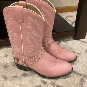 Pink Kids Cowboy Boots